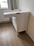 Witte Commode met Uitschuifbaar Aankleedblad – Nette Staat, Ophalen, 50 tot 70 cm, 90 tot 105 cm, 100 cm of meer