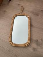Rotan Spiegel Rechthoekig, Huis en Inrichting, Woonaccessoires | Spiegels, Minder dan 50 cm, Ophalen of Verzenden, Zo goed als nieuw