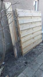 Tuinschermen 2 stuks + 3 palen - jaar oud, Tuin en Terras, Ophalen, Gebruikt, 150 tot 200 cm, 150 tot 200 cm