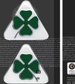 Sticker set Quadrifoglio verde, Auto diversen, Auto-accessoires, Nieuw, Verzenden
