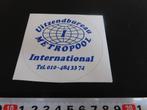 sticker Uitzendbureau Metropool International 010-4843374*, Verzamelen, Stickers, Ophalen, Zo goed als nieuw