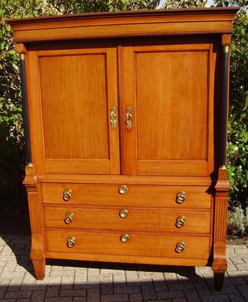 empire eiken kabinet chiffoniere commode ladenkast   beschikbaar voor biedingen