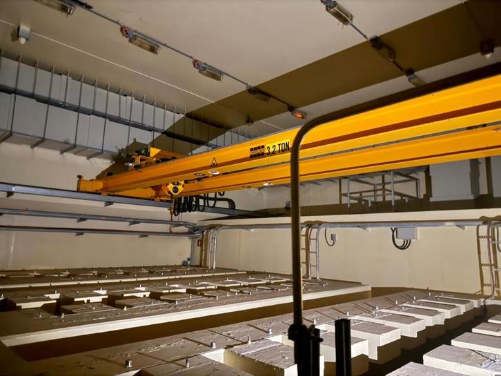 Bovenloopkraan dubbelligger 9.480 mm / 3,2 ton / Konecranes, Doe-het-zelf en Verbouw, Lieren en Takels, Gebruikt, Elektrisch, Ophalen