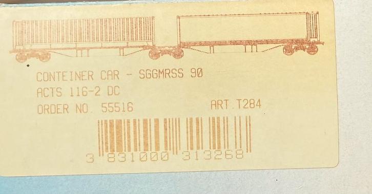Mehano ACTS 55516, Hobby en Vrije tijd, Modeltreinen | H0, Zo goed als nieuw, Wagon, Gelijkstroom, Overige merken, Analoog, NS