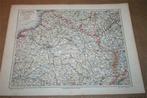 Originele oude kaart Frankrijk Noord-Oosten - ca 1895 !!, Boeken, Atlassen en Landkaarten, Gelezen, Frankrijk, Ophalen of Verzenden