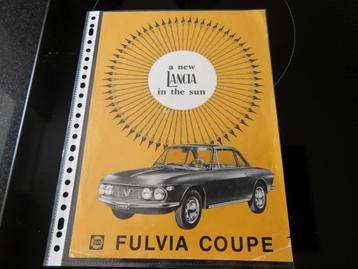 Lancia / A new Lancia in the sun Fulvia Coupé - Folder  beschikbaar voor biedingen