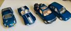 Schaal 1:24 8 blauwe model auto’s, Ophalen of Verzenden, Zo goed als nieuw, Auto, Overige merken