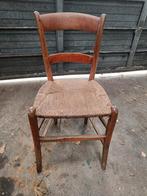 Rieten stoel - Opknapper, Huis en Inrichting, Stoelen, Ophalen, Gebruikt, Bruin, Hout