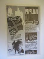 Pearl Jam Mooie Promotie Advertentie in Top 40 Blaadje 1992, Nieuw, Boek, Tijdschrift of Artikel, Verzenden