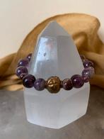 Auraliet 7 melody stone beschermt aura straling intuïtie, Sieraden, Tassen en Uiterlijk, Met bedels of kralen, Paars, Nieuw, Ophalen of Verzenden