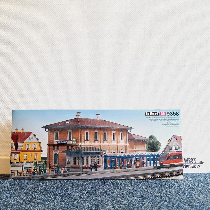 Kibri H0 9358 - Bahnhof Wilhelmsbad, Hobby en Vrije tijd, Modeltreinen | H0, Gebruikt, Brug, Tunnel of Gebouw, Gelijkstroom of Wisselstroom