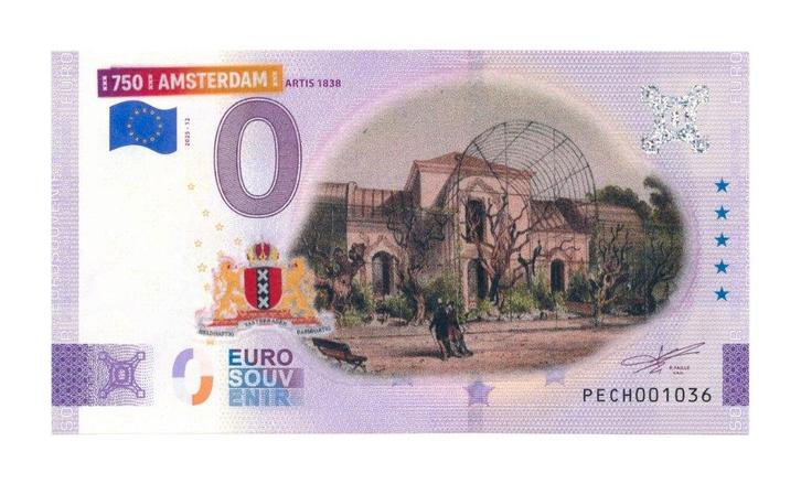 Nederland 0 euro Amsterdam 750 jaar Artis 1838 2025-12 in kl, Postzegels en Munten, Bankbiljetten | Nederland, Los biljet, Euro's