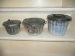 Drie brocante poffertpannen., Ophalen of Verzenden, Gebruikt