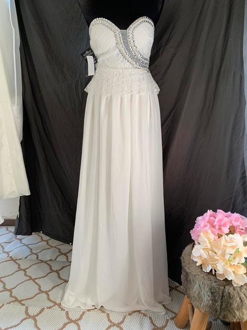 Feestjurk bruidsjurk receptiejurk 2e avondjurk, Kleding | Dames, Trouwkleding en Trouwaccessoires, Nieuw, Trouwjurk, Wit, Ophalen of Verzenden