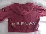 roze ribfluweel Corduroy jas + capuchon Replay 158-164 14 jr, Kinderen en Baby's, Ophalen of Verzenden, Zo goed als nieuw, Jas