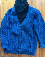 Iers Merino wollen blauwe vest XL, Ophalen of Verzenden, Zo goed als nieuw, Maat 46/48 (XL) of groter, Blauw