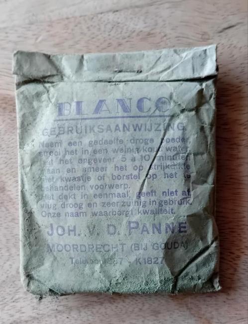 Zakje Blanco impregneermiddel, Verzamelen, Militaria | Algemeen, Landmacht, Nederland, Ophalen of Verzenden