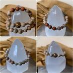 Onyx koraal Mudcloth kralen beschermt intuïtie geluk uniek, Ophalen of Verzenden, Nieuw, Steen of Mineraal, Met edelsteen