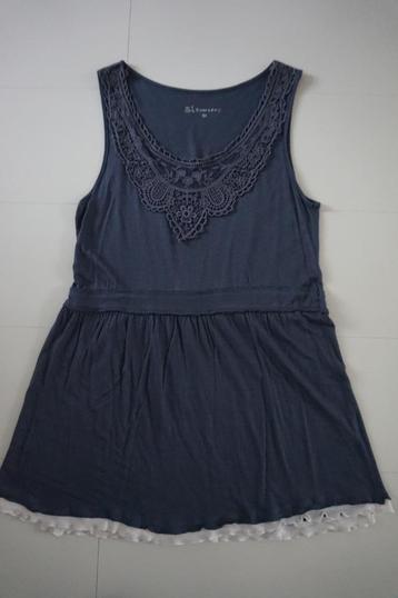 Si Company blauwe tuniek / top met kant maat M / 38 beschikbaar voor biedingen