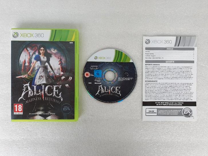 Xbox 360: Alice - Madness Returns, Spelcomputers en Games, Games | Xbox 360, Gebruikt, Avontuur en Actie, 1 speler, Vanaf 18 jaar