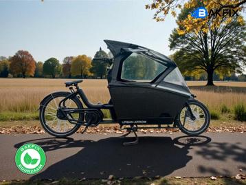 VERKOCHT! Urban Arrow Bakfiets - Elektrisch & Huif beschikbaar voor biedingen