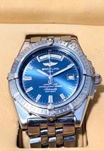Breitling Headwind Blauw met 2 originele bandjes A45355, Staal, Gebruikt, Staal, Breitling