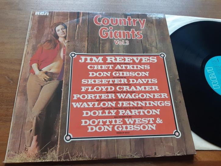 LP Country Giants Vol.3 uit 1973, Cd's en Dvd's, Vinyl | Country en Western, Gebruikt, 12 inch, Ophalen of Verzenden