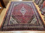 Vintage handgeknoopt perzisch tapijt hamadan 375x270, 200 cm of meer, 200 cm of meer, Gebruikt, Rechthoekig