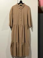Gerry Weber / Taifun beige strokenjurk, mt 40, Kleding | Dames, Jurken, Ophalen of Verzenden, Zo goed als nieuw, Maat 38/40 (M)