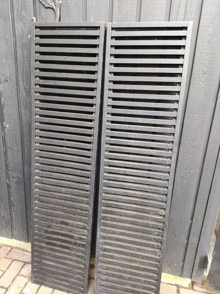 50 jaar oude hardhouten roosters, Doe-het-zelf en Verbouw, Deuren en Horren, Ophalen, Buitendeur, Minder dan 200 cm