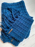 Blauwe Barts Sjaal met Franjes, Ophalen of Verzenden, Zo goed als nieuw, Sjaal