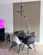 Woood eettafel rond 120 cm zwart, Huis en Inrichting, Tafels | Eettafels, Ophalen, Overige materialen, Gebruikt, Rond