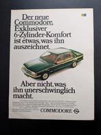 Oude reclame / Advertentie OPEL Commodore C 1978 (Duits), Ophalen of Verzenden, Gelezen, Opel