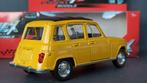 Renault 4 R4 jaune 1;36 Welly Pol, Verzenden, Zo goed als nieuw