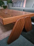 Vintage salontafel van wengé hout, Huis en Inrichting, Tafels | Salontafels, Ophalen, 100 tot 150 cm, Seventies, 50 tot 100 cm