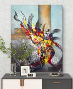 Origineel schilderij – “Kracht in Beweging” 70x90 cm, Ophalen of Verzenden