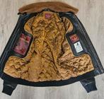 PME Legend limited edition A-28 Hudson leren jas (M) zgan, Kleding | Heren, Jassen | Winter, Maat 48/50 (M), Zwart, Ophalen of Verzenden