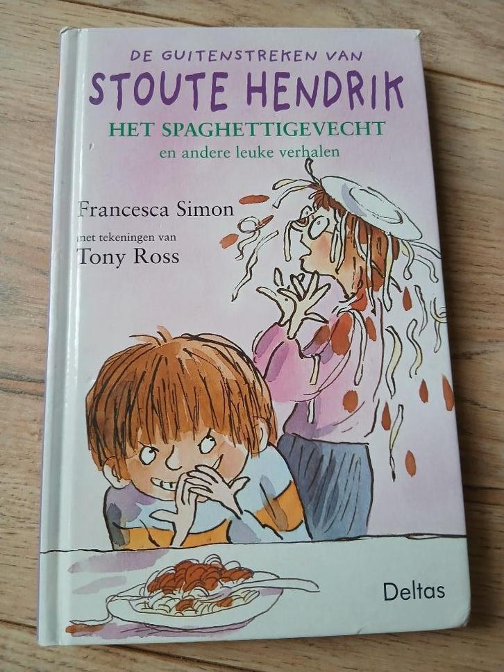 FRANCESCA SIMON Het Spaghettigevecht, Boeken, Kinderboeken | Jeugd | onder 10 jaar, Gelezen, Fictie algemeen, Ophalen of Verzenden