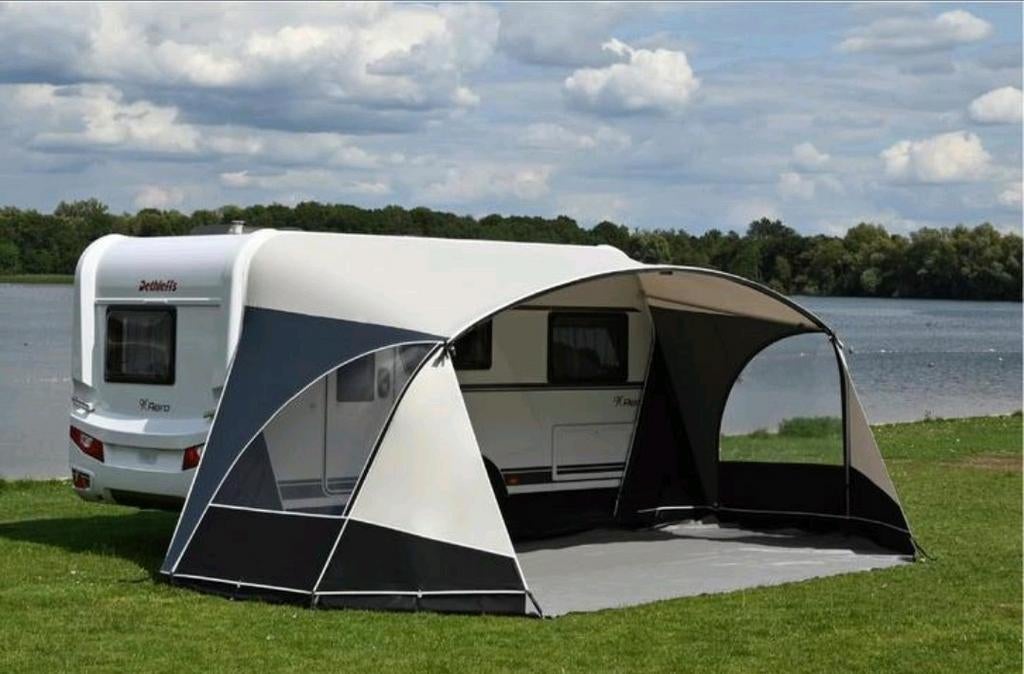 Unico Verona met voorfront Deluxe - Zo goed als nieuw!, Caravans en Kamperen, Voortenten en Luifels, Ophalen of Verzenden, Zo goed als nieuw