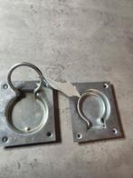 2x Verzinkte Inbouw Ankerogen voor hond fiets aanhanger, Ophalen of Verzenden, Zo goed als nieuw