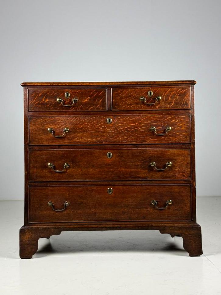 Engelse Ladekast 19e eeuw antiek, Huis en Inrichting, Kasten | Ladekasten, Zo goed als nieuw, Minder dan 100 cm, 25 tot 50 cm