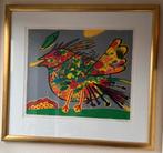 Corneille - zeefdruk vogel, Ophalen