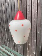 Vintage melkglas plafond lamp jaren 60, Ophalen of Verzenden