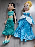 Jasmine en Cinderella Assepoester DisneylandParis poppen, Ophalen of Verzenden, Knuffel, Assepoester of Belle, Zo goed als nieuw