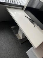 Hoogglans witte tafel, Huis en Inrichting, Tafels | Eettafels, Ophalen, 100 tot 150 cm, 50 tot 100 cm, Vier personen