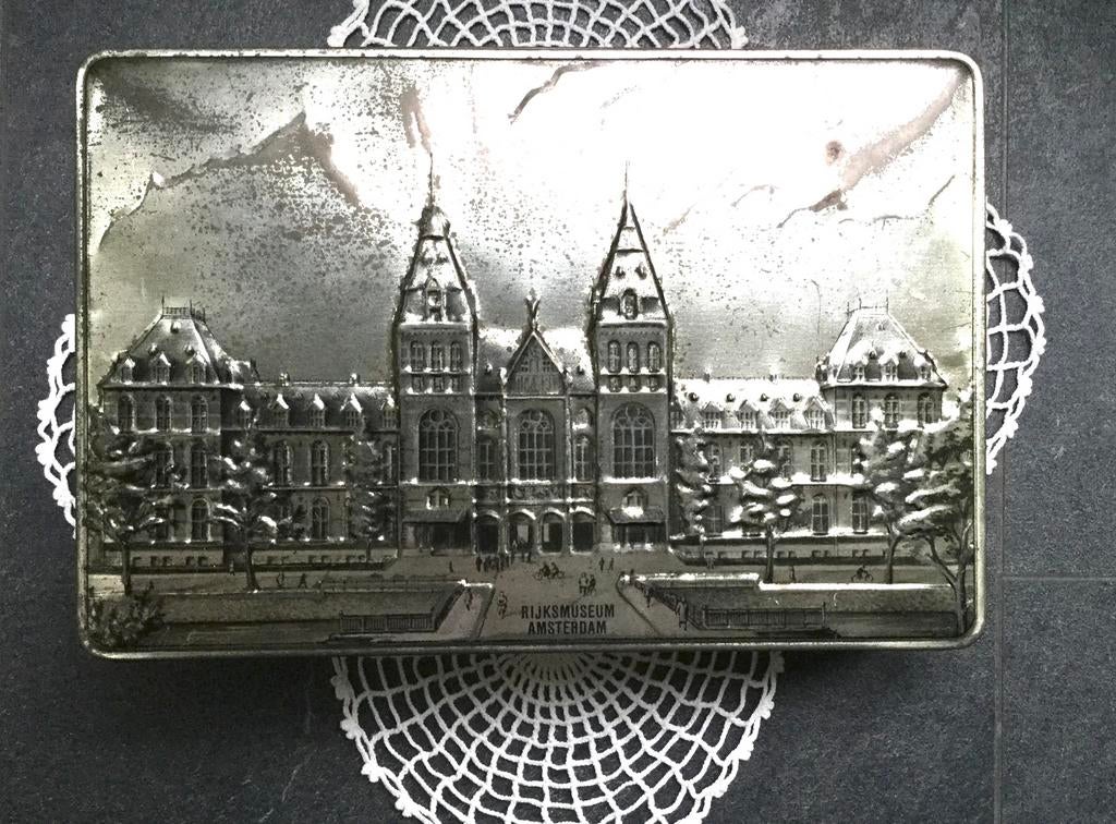 Blik Rijksmuseum Patria Biscuits, Verzamelen, Blikken, Gebruikt, Overige, Ophalen of Verzenden