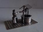 Miniatuur zilver EX5 waterput + vrouw zilveren miniaturen, Antiek en Kunst, Verzenden, Zilver