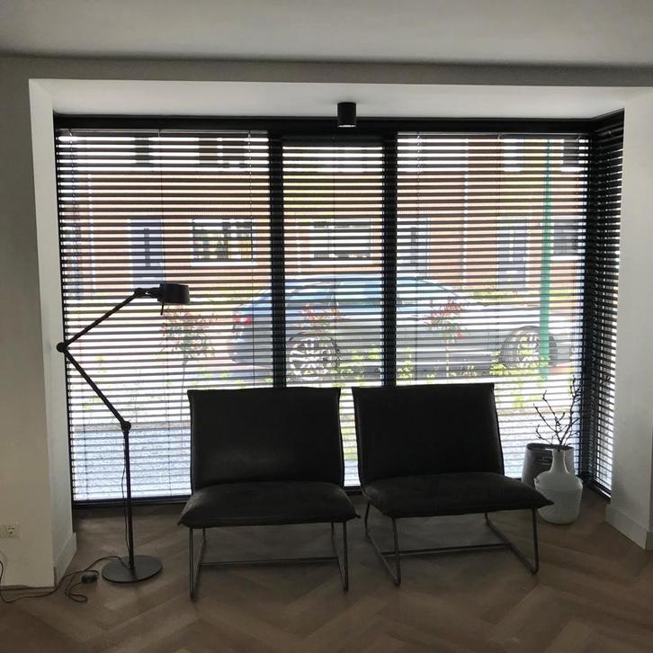 Jaloezie BAMBOO zwart 213,5x 216 cm. Nieuw in verpakking, Huis en Inrichting, Stoffering | Gordijnen en Lamellen, Nieuw, 200 cm of meer