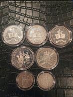 Zilveren munten NL Antillen, Postzegels en Munten, Munten | Nederland, Zilver, 1 gulden, Ophalen of Verzenden