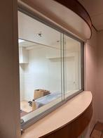 Dubbel receptieglas 1.61,5 breed 1.02 hoog, Antiek en Kunst, Ophalen